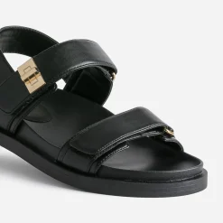 Sandale TEXTO noire à scratchs