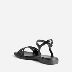 Sandale TEXTO noire brides strassées