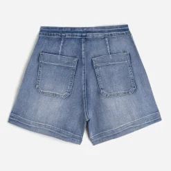 Short à pont TEXTO en jean bleu