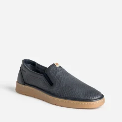 Slip-on FLUCHOS marine cuir perforé