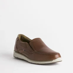 Slip-on FRANCE ARNO cognac en cuir