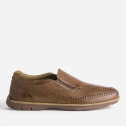 Slip-on FRANCE ARNO marron en cuir