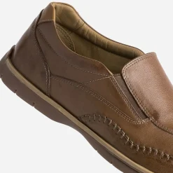 Slip-on FRANCE ARNO marron en cuir