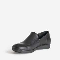 Slip-on FRANCE ARNO noir en cuir