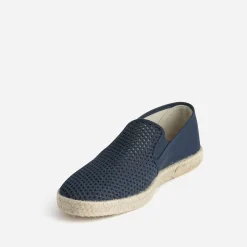 Slip-on marine ajouré en toile et mesh