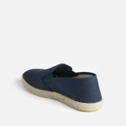 Slip-on marine ajouré en toile et mesh