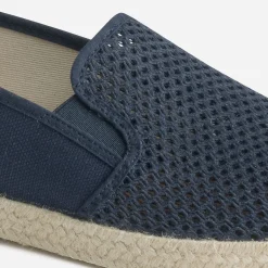 Slip-on marine ajouré en toile et mesh