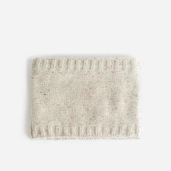 Snood beige chiné doublé polaire