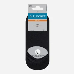 Socquettes invisibles BLEUFORET noires 37-41