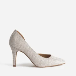 Stiletto TEXTO beige pailleté
