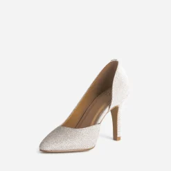 Stiletto TEXTO beige pailleté