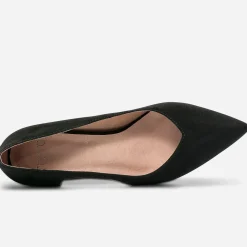 Stiletto TEXTO noir suédé à talon verni