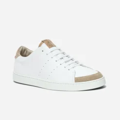 Tennis 1927 blanche homme en cuir éco-conçu (40 à 42)