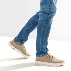 Tennis beige chiné en toile