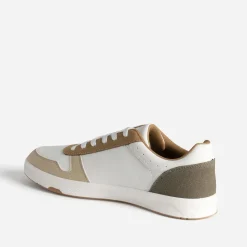 Tennis blanche, beige, camel et kaki