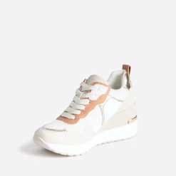 Tennis blanche, beige, terracotta semelle amovible