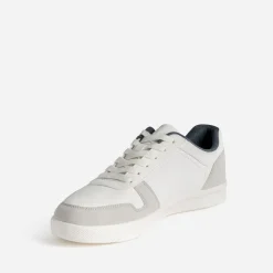 Tennis blanche, gris clair et marine