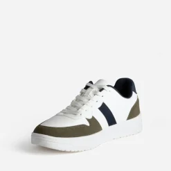 Tennis blanche, kaki et marine