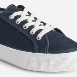 Tennis bleu marine en toile