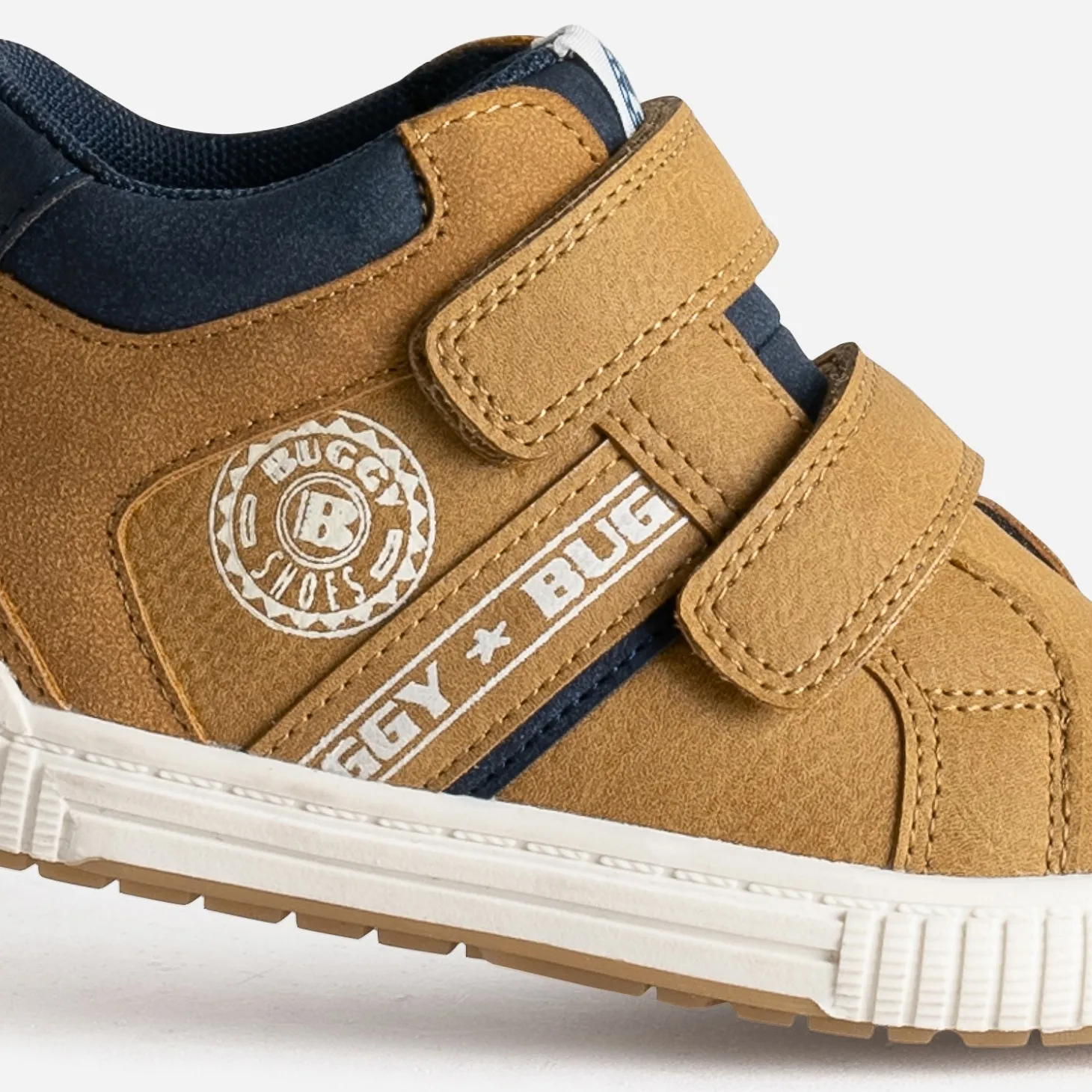 Tennis BUGGY camel à scratchs