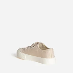 Tennis BUGGY dorée toile lacet élastiqué