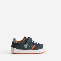 Tennis BUGGY marine et orange à scratch