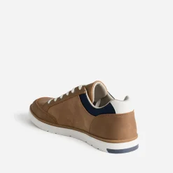 Tennis camel et bleu marine