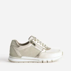 Tennis CAPRICE beige et dorée