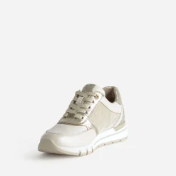 Tennis CAPRICE beige et dorée