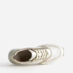 Tennis CAPRICE beige et dorée