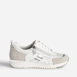 Tennis CAPRICE blanche, grise et argent