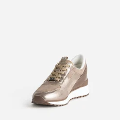 Tennis CAPRICE taupe en cuir