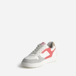 Tennis CHIPIE blanche, grise et rose