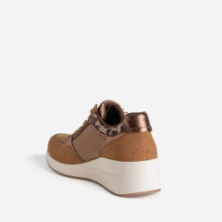 Tennis compensée camel multi matières