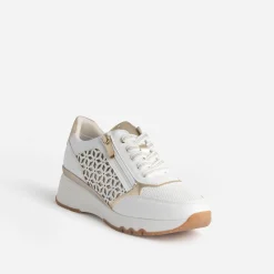 Tennis compensée MARCO TOZZI écrue et dorée