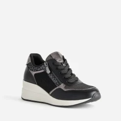 Tennis compensée noire multi matières