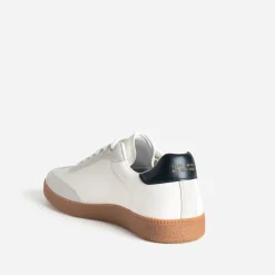 Tennis écrue et grise bi-matière