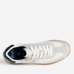 Tennis écrue et grise bi-matière