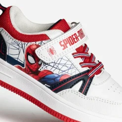 Tennis enfant SPIDERMAN rouge et blanche