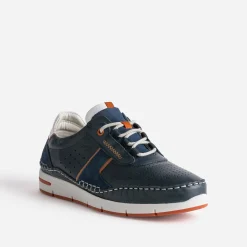 Tennis FLUCHOS marine en cuir