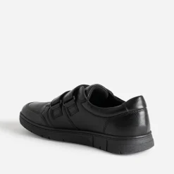 Tennis FRANCE ARNO noire en cuir à scratchs