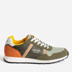 Tennis JACK&JONES kaki, vert amande, jaune