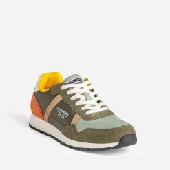 Tennis JACK&JONES kaki, vert amande, jaune
