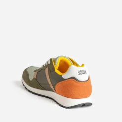 Tennis JACK&JONES kaki, vert amande, jaune