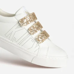 Tennis KAPORAL blanche scratchs dorés