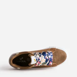 Tennis KAPORAL camel avec lacets ruban