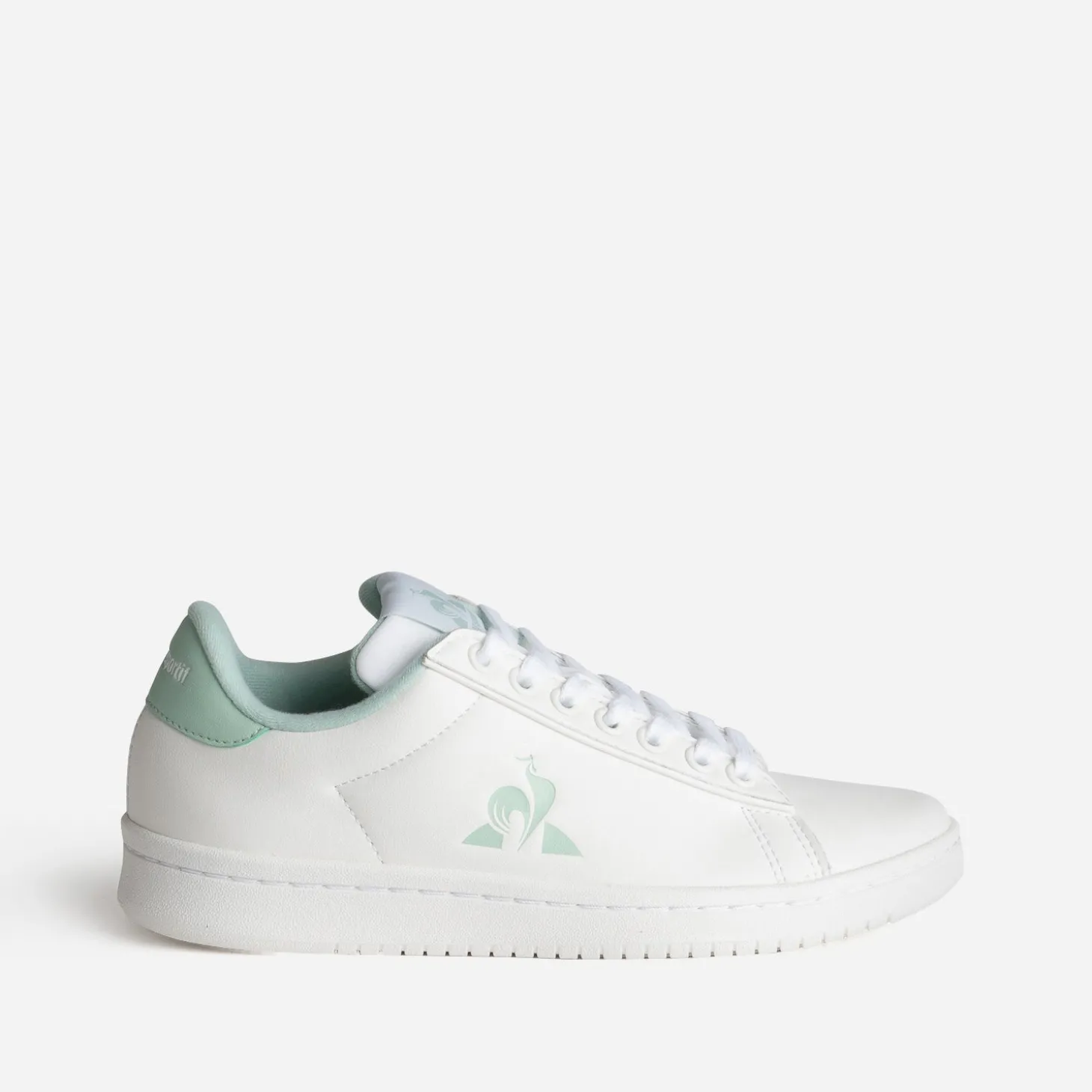 Tennis LE COQ SPORTIF blanche et verte cuir