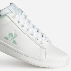 Tennis LE COQ SPORTIF blanche et verte cuir