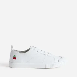 Tennis LE TEMPS DES CERISES blanche en toile