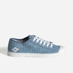 Tennis LE TEMPS DES CERISES marine à fleurs